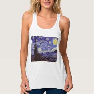 Vincent Van Gogh Starry Night Vintage Fine Art Tank Top