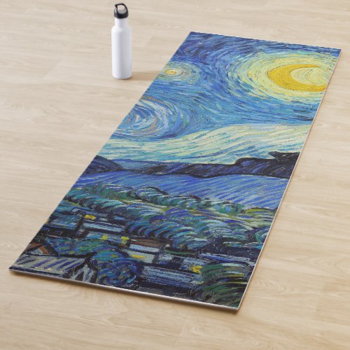 Vincent Van Gogh Starry Night Vintage Fine Art Yoga Mat