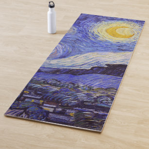 Vincent Van Gogh Starry Night Vintage Fine Art Yoga Mat