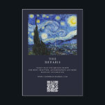 Vincent Van Gogh Starry Night Wedding Enclosure Card<br><div class="desc">Create your own personalized wedding enclosure cards featuring Vincent Van Gogh Starry Night Painting</div>