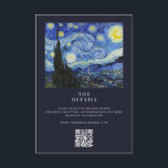 Vincent Van Gogh Starry Night Wedding Enclosure Card<br><div class="desc">Create your own personalized wedding enclosure cards featuring Vincent Van Gogh Starry Night Painting</div>