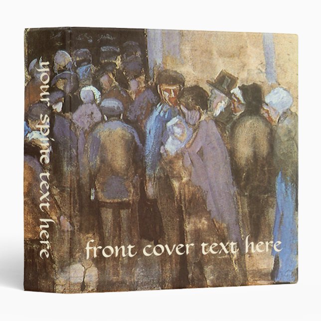 Vincent van Gogh State Lottery Office (Poor Money) Binder (Front/Spine)