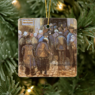 Vincent van Gogh State Lottery Office (Poor Money) Ceramic Ornament