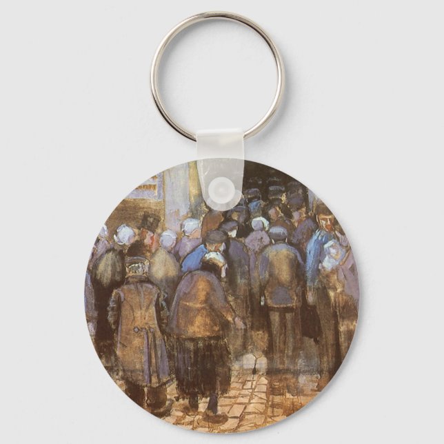 Vincent van Gogh State Lottery Office (Poor Money) Keychain (Front)