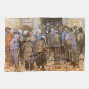 Vincent van Gogh State Lottery Office (Poor Money) Kitchen Towel