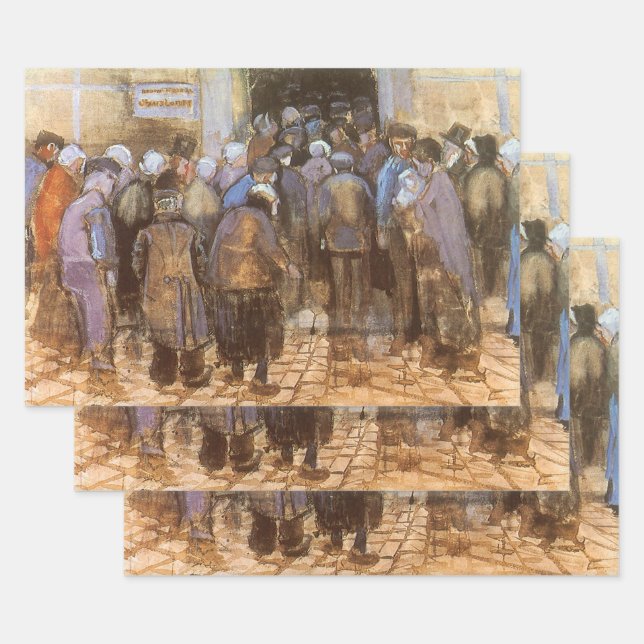 Vincent van Gogh State Lottery Office (Poor Money) Wrapping Paper Sheets (Set)