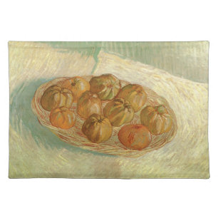 Vincent van Gogh - Still Life Basket of Apples Cloth Placemat
