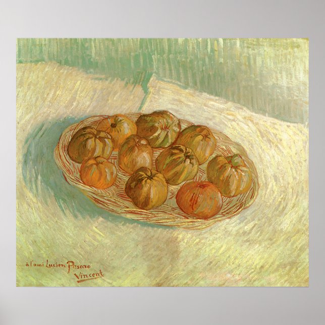 Vincent van Gogh - Still Life Basket of Apples Poster (Front)