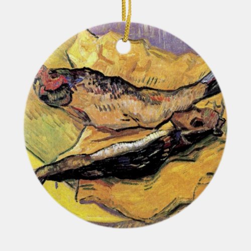 Vincent Van Gogh _ Still Life Bloaters Fine Art Ceramic Ornament