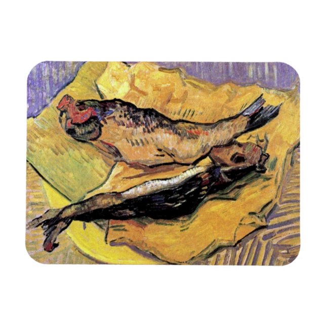 Vincent Van Gogh - Still Life Bloaters Fine Art Magnet (Horizontal)