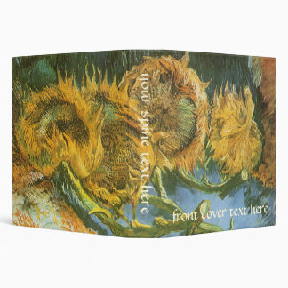 Vincent van Gogh - Still Life: Four Cut Sunflowers Binder