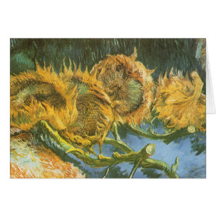 Vincent van Gogh - Still Life: Four Cut Sunflowers Cards