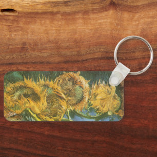 Vincent van Gogh - Still Life: Four Cut Sunflowers Keychain