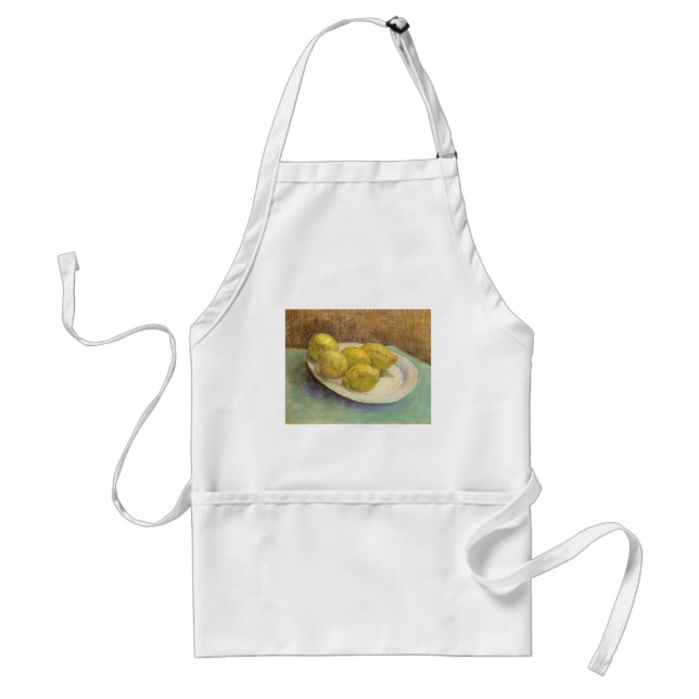Vincent van Gogh - Still Life Lemons on a Plate Adult Apron (Front)