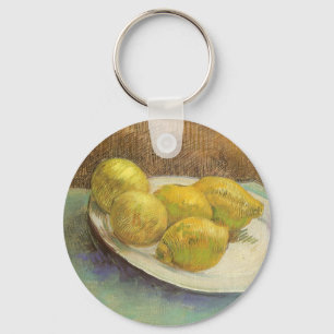 Vincent van Gogh - Still Life Lemons on a Plate Keychain