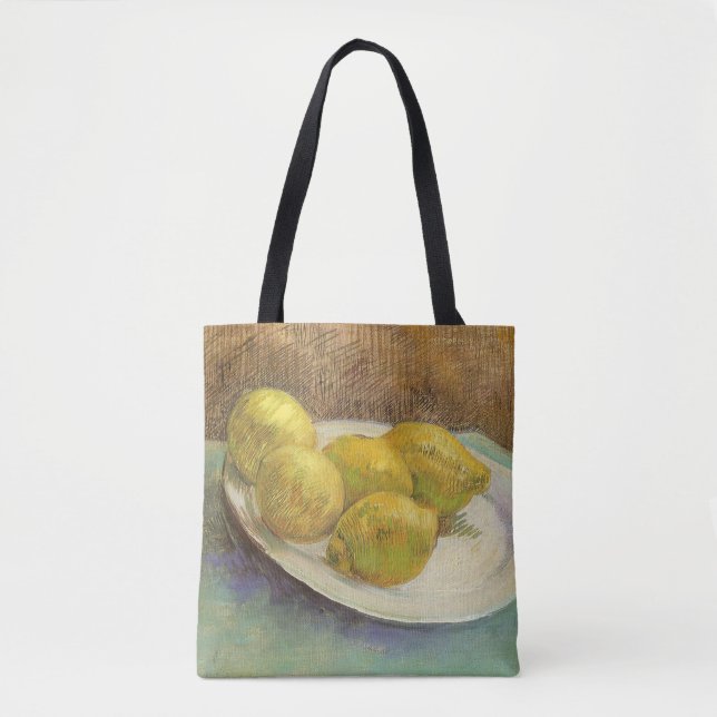 Vincent van Gogh - Still Life Lemons on a Plate Tote Bag (Front)