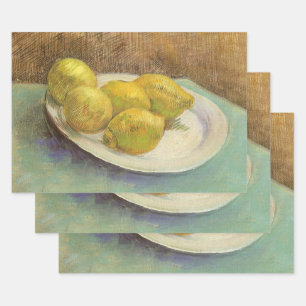 Vincent van Gogh - Still Life Lemons on a Plate Wrapping Paper Sheets