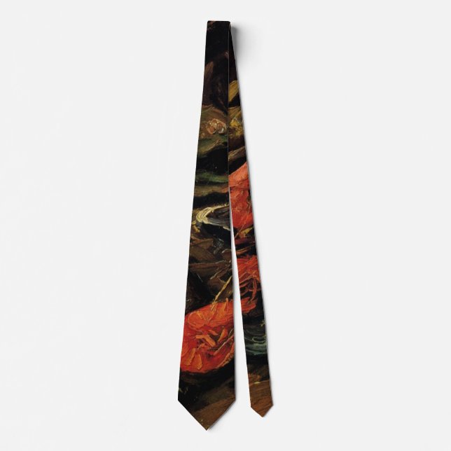 Vincent van Gogh - Still Life Mussels and Shrimp Tie (Front)