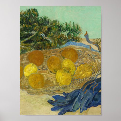 Vincent van Gogh _ Still Life of Oranges and Lemon Poster