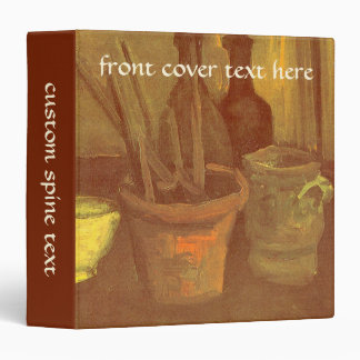 Vincent van Gogh - Still Life Paintbrushes in Pot 3 Ring Binder