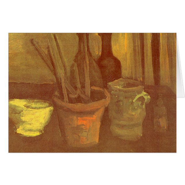 Vincent van Gogh - Still Life Paintbrushes in Pot Cards (Front Horizontal)