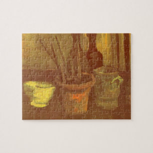 Vincent van Gogh - Still Life Paintbrushes in Pot Jigsaw Puzzle