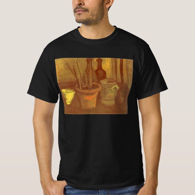 Vincent van Gogh - Still Life Paintbrushes in Pot T-Shirt (Front)
