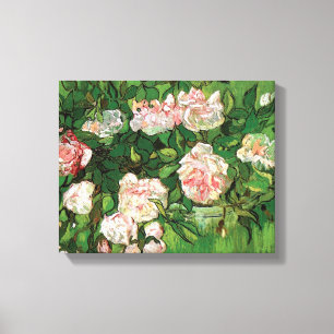 Vincent Van Gogh - Still Life Pink Roses Fine Art Canvas Print