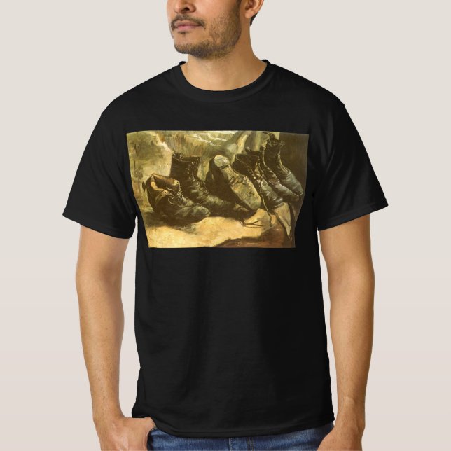 Vincent van Gogh - Still Life Three Pairs of Shoes T-Shirt (Front)