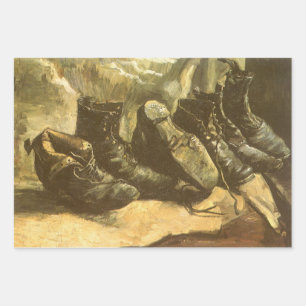 Vincent van Gogh - Still Life Three Pairs of Shoes Wrapping Paper Sheets