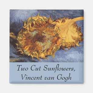Vincent van Gogh - Still Life: Two Cut Sunflowers Magnet