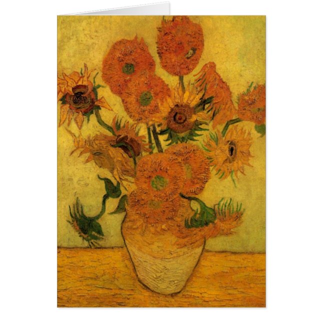 Vincent van Gogh Still Life Vase w 15 Sunflowers (Front)