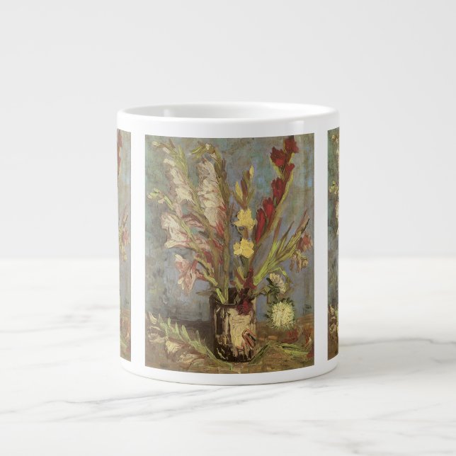 Vincent van Gogh - Still Life Vase with Gladioli Giant Coffee Mug (Front)