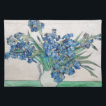 Vincent van Gogh - Still Life: Vase with Irises Cloth Placemat<br><div class="desc">Still Life: Vase with Irises by Vincent van Gogh is a vintage fine art post impressionism still life floral nature painting. A bouquet of lavender bearded iris flowers from a spring garden. The vase is shaped like a pitcher and full of love and romance purple blooms. About the artist: Vincent...</div>
