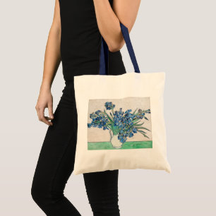 Vincent van Gogh - Still Life: Vase with Irises Tote Bag