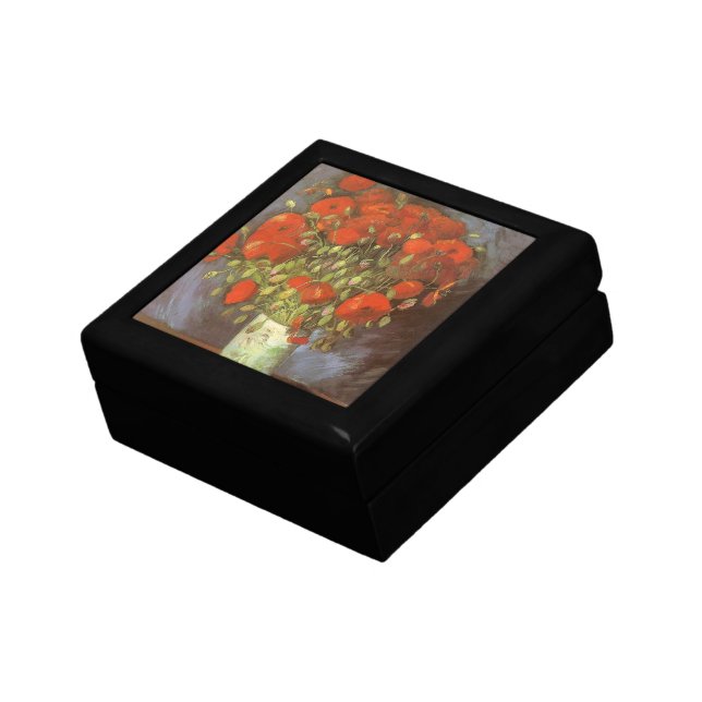 Vincent van Gogh Still Life Vase with Red Poppies Jewelry Box (Side)