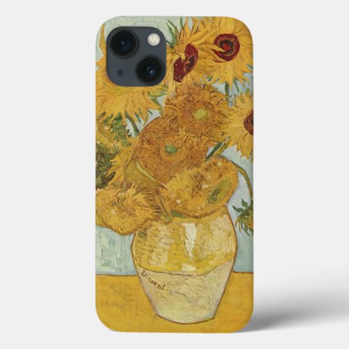 Vincent van Gogh Still Life Vase with Sunflowers  iPhone 13 Case