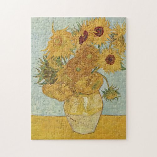 Vincent van Gogh Still Life Vase with Sunflowers Jigsaw Puzzle
