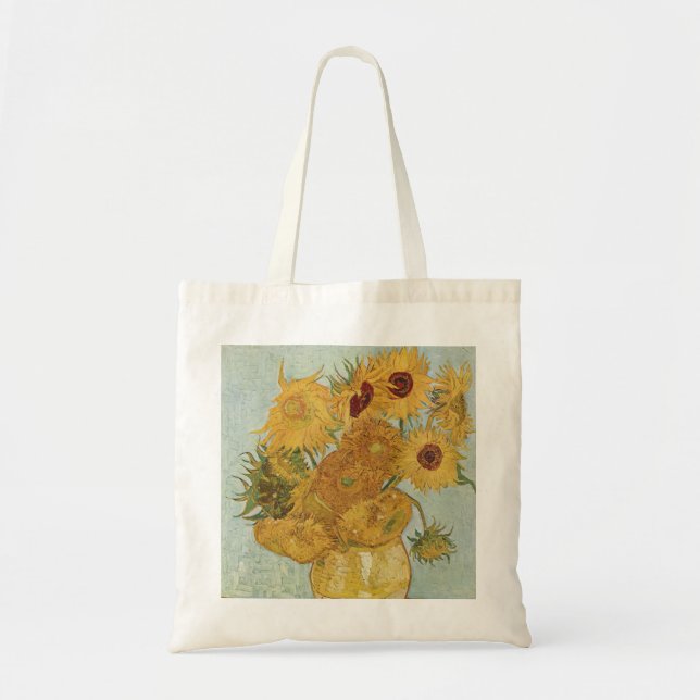Vincent van Gogh Still Life Vase with Sunflowers  Tote Bag (Front)