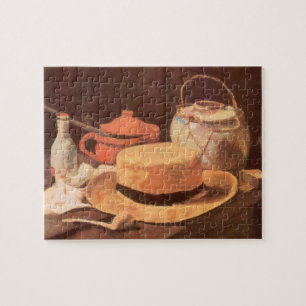 Vincent van Gogh - Still Life w Yellow Straw Hat Jigsaw Puzzle