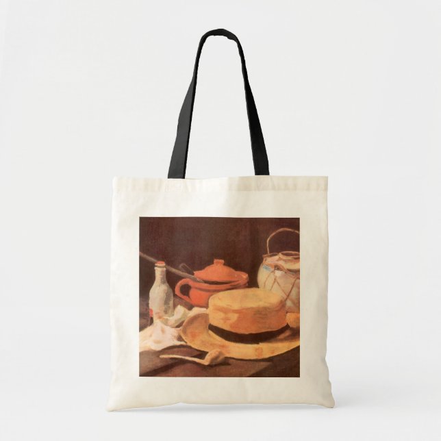 Vincent van Gogh - Still Life w Yellow Straw Hat Tote Bag (Front)