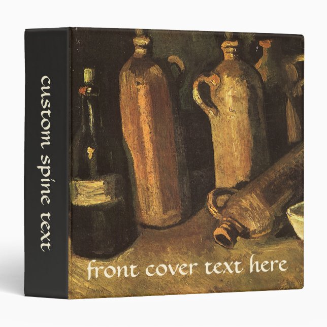 Vincent van Gogh - Still Life with 4 Stone Bottles Binder (Front/Spine)