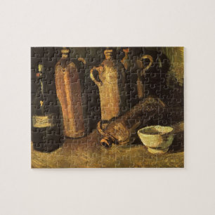 Vincent van Gogh - Still Life with 4 Stone Bottles Jigsaw Puzzle