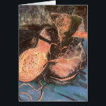 Vincent van Gogh - Still Life with a Pair of Shoes<br><div class="desc">A Pair of Shoes (1887) by Vincent van Gogh is a vintage post impressionism fine art daily life painting. A still life featuring an untied pair of peasant shoes, or worker boots in disarray. About the artist: Vincent Willem van Gogh (1853-1890) was a Post Impressionist painter whose work was most...</div>