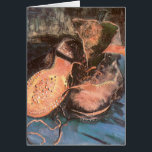 Vincent van Gogh - Still Life with a Pair of Shoes<br><div class="desc">A Pair of Shoes (1887) by Vincent van Gogh is a vintage post impressionism fine art daily life painting. A still life featuring an untied pair of peasant shoes, or worker boots in disarray. About the artist: Vincent Willem van Gogh (1853-1890) was a Post Impressionist painter whose work was most...</div>