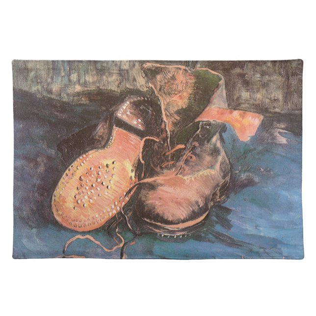 Vincent van Gogh - Still Life with a Pair of Shoes Cloth Placemat (Front)