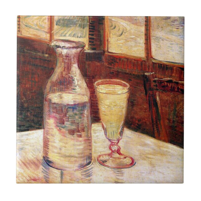 Vincent Van Gogh - Still Life with Absinthe Ceramic Tile (Front)