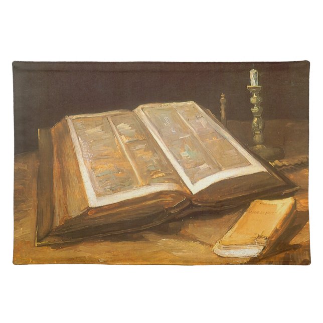 Vincent van Gogh - Still Life with Bible Cloth Placemat (Front)