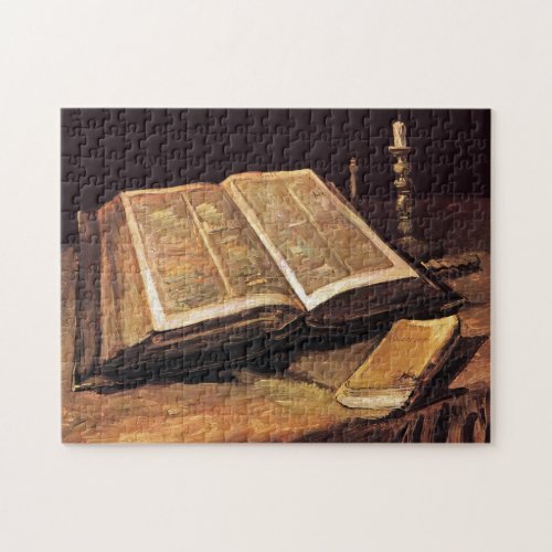 Vincent Van Gogh _ Still Life With Bible Jigsaw Puzzle