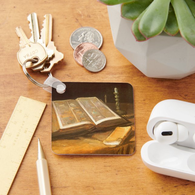 Vincent van Gogh - Still Life with Bible Keychain (Desk)